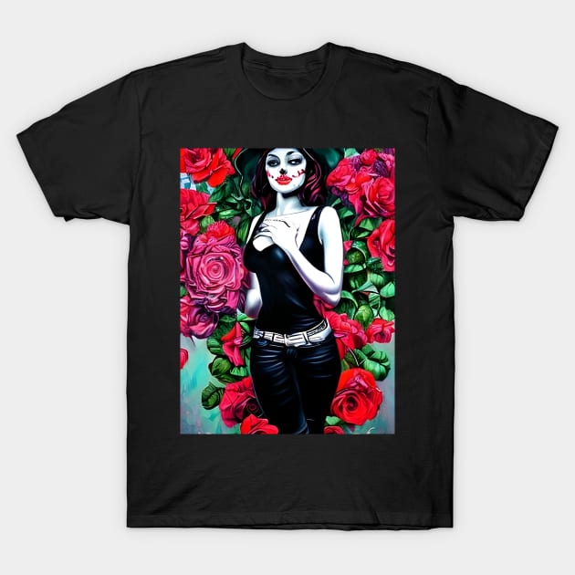 Rose Girl T-Shirt by animegirlnft